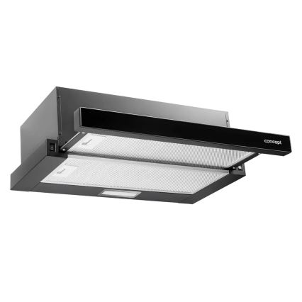 Concept OPV3560bc - Hotte aspirante escamotable 59,5 cm noire