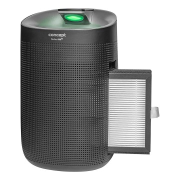 Concept OV1210 - Déshumidificateur et purificateur d'air PERFECT AIR 1 l 45 W/230 V noir