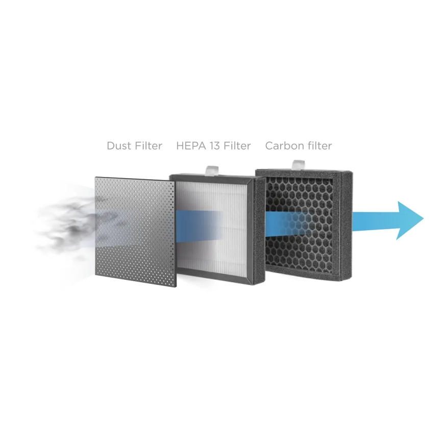 Concept OV1210 - Déshumidificateur et purificateur d'air PERFECT AIR 1 l 45 W/230 V noir