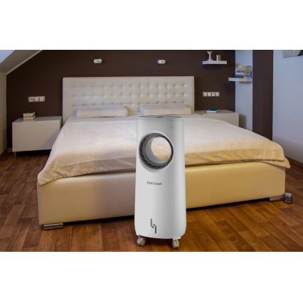 Concept OV5220 - Rafraîchisseur d'air portable multifonction 4 en 1 5 l 80W/230V blanc + télécommande