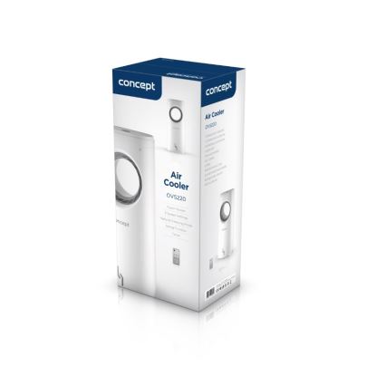 Concept OV5220 - Rafraîchisseur d'air portable multifonction 4 en 1 5 l 80W/230V blanc + télécommande