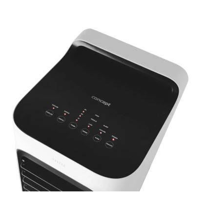 Concept OV5230 - Rafraîchisseur d'air portable 2 en 1, 6 l, 80 W/230 V, blanc + télécommande