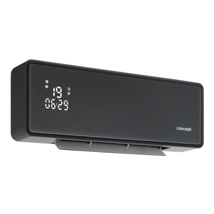 Concept QH4100 - Chauffage électrique 1000/2000 W Wi-Fi IP22 gris + télécommande