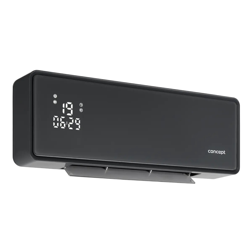 Concept QH4100 - Chauffage électrique 1000/2000 W Wi-Fi IP22 gris + télécommande