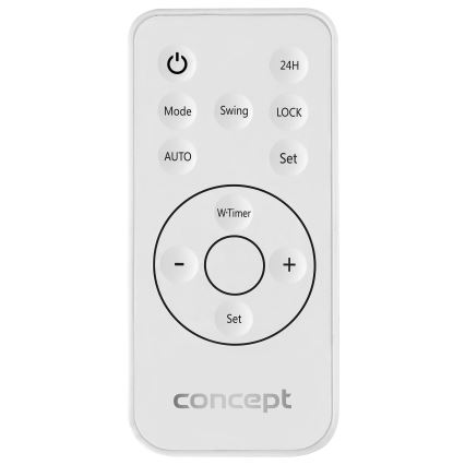 Concept QH4100 - Chauffage électrique 1000/2000 W Wi-Fi IP22 gris + télécommande