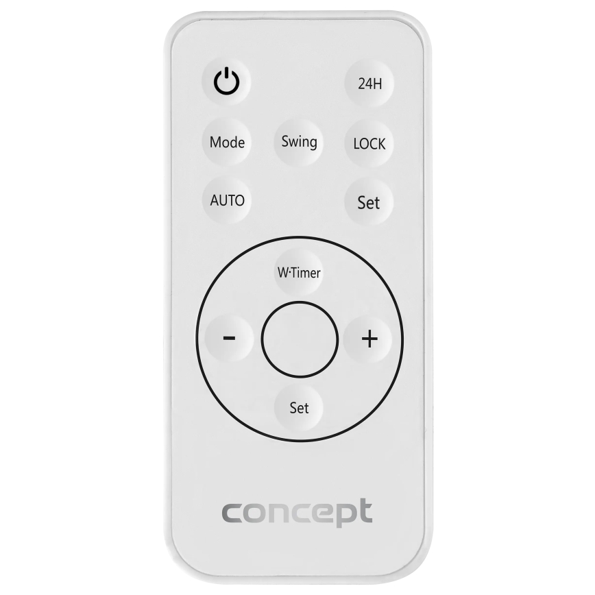 Concept QH4100 - Chauffage électrique 1000/2000 W Wi-Fi IP22 gris + télécommande