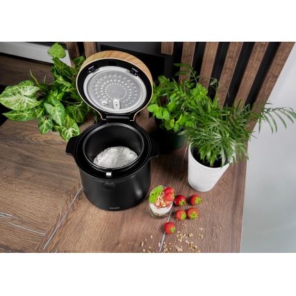 Concept RE4040 - Cuiseur à riz numérique 2 en 1 450 W/230 V 2 l noir/décor bois