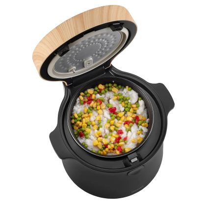 Concept RE4040 - Cuiseur à riz numérique 2 en 1 450 W/230 V 2 l noir/décor bois