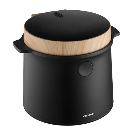 Concept RE4040 - Cuiseur à riz numérique 2 en 1 450 W/230 V 2 l noir/décor bois