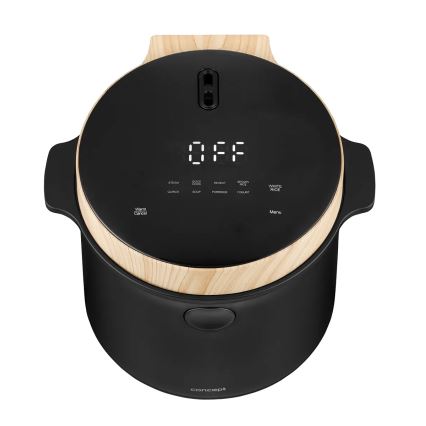 Concept RE4040 - Cuiseur à riz numérique 2 en 1 450 W/230 V 2 l noir/décor bois