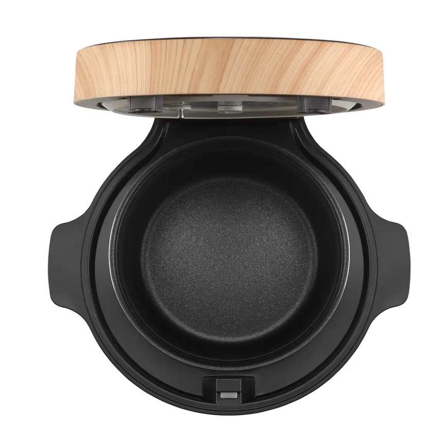 Concept RE4040 - Cuiseur à riz numérique 2 en 1 450 W/230 V 2 l noir/décor bois