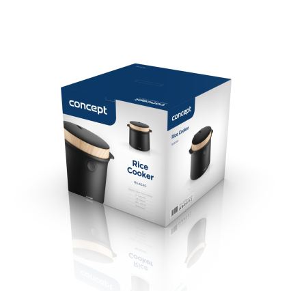 Concept RE4040 - Cuiseur à riz numérique 2 en 1 450 W/230 V 2 l noir/décor bois