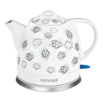 Concept RK0010ne - Bouilloire électrique 1 l 1100W/230V blanche/céramique