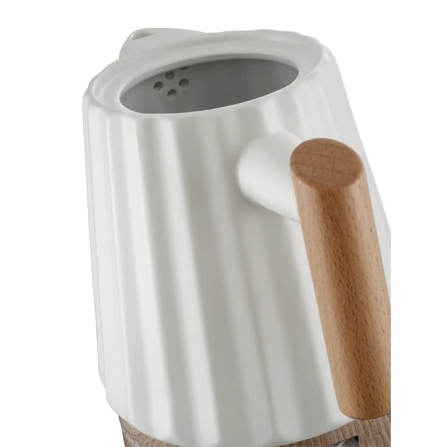 Concept RK0090 - Bouilloire électrique 1,5 l 1500W/230V blanche/décor bois/céramique