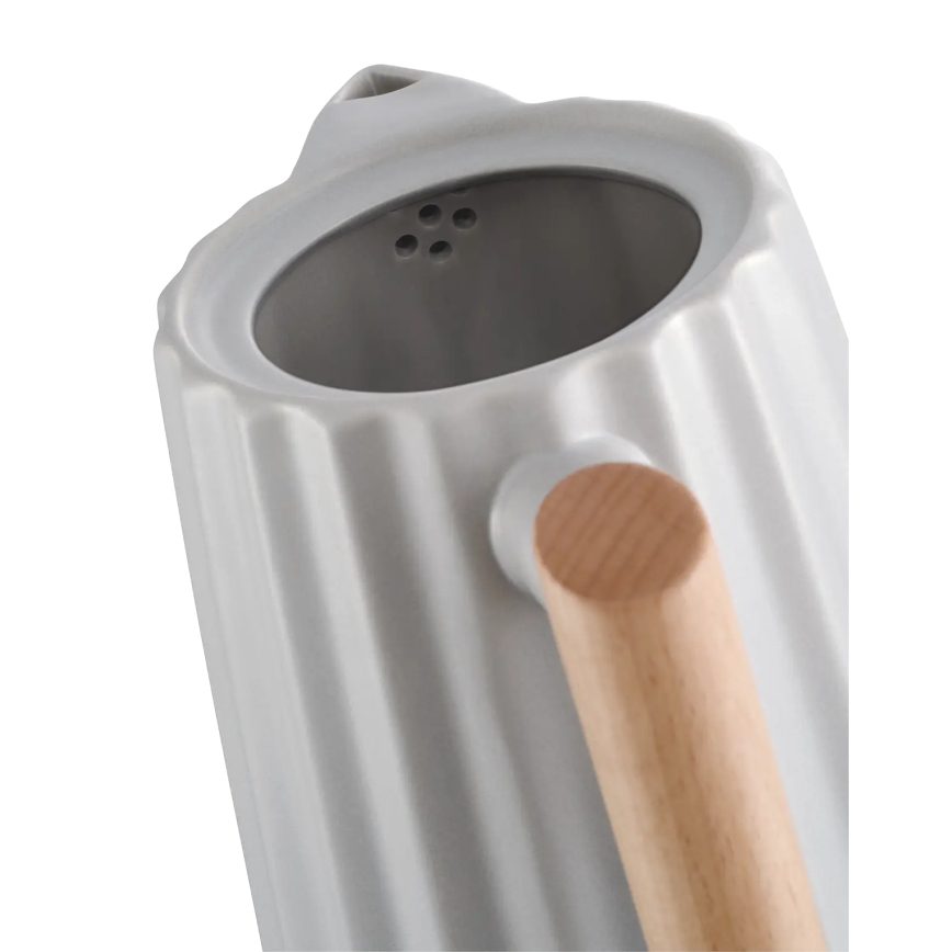 Concept RK0091 - Bouilloire électrique rapide 1,5 l 1500W/230V gris clair/décor bois/céramique