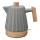 Concept RK0092 - Bouilloire électrique 1,5 l, 1500 W / 230 V, gris foncé / décor bois / céramique