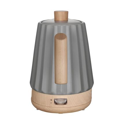 Concept RK0092 - Bouilloire électrique 1,5 l, 1500 W / 230 V, gris foncé / décor bois / céramique