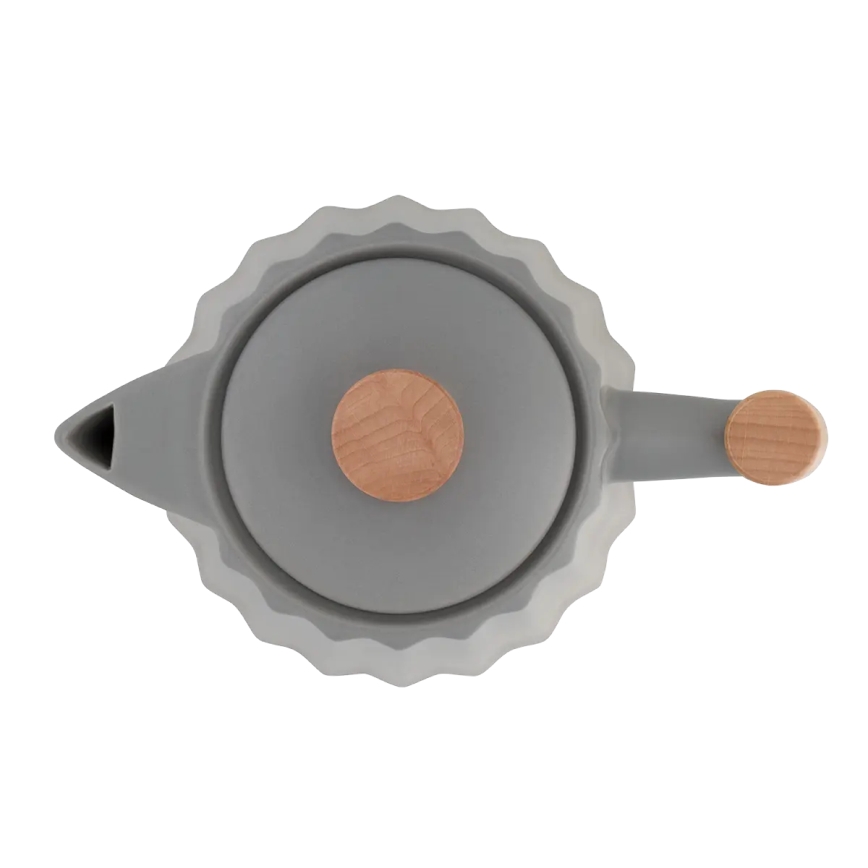 Concept RK0092 - Bouilloire électrique 1,5 l, 1500 W / 230 V, gris foncé / décor bois / céramique