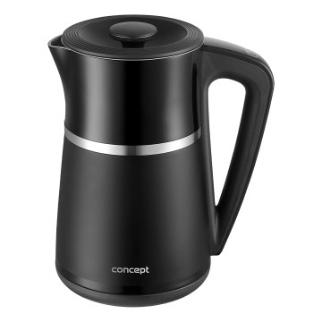 Concept RK3100 - Bouilloire électrique à réglage de la température 1,7 l 2200W/230V noire