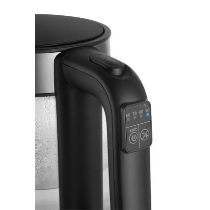 Concept RK4067 - Bouilloire électrique 1,7 l avec contrôle de la température, 2200W/230V, inox