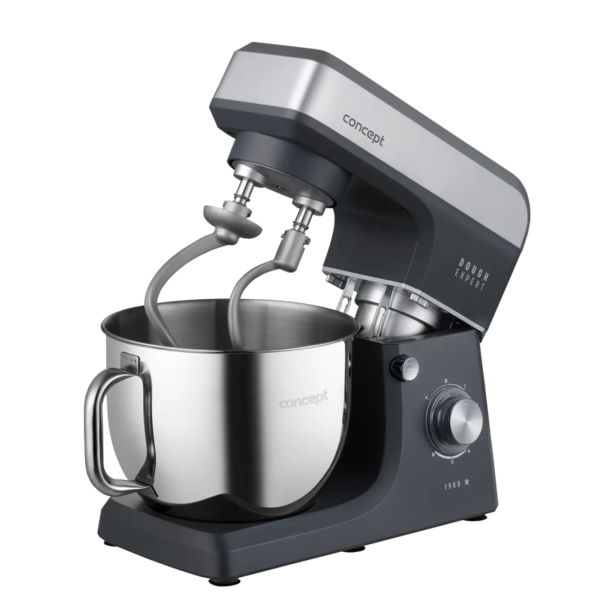Concept RM6010 - Robot de cuisine planétaire DOUGH EXPERT 1900W/230V anthracite/inox