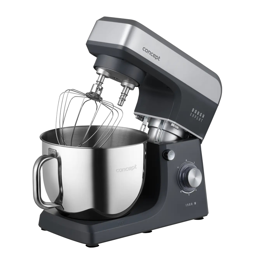 Concept RM6010 - Robot de cuisine planétaire DOUGH EXPERT 1900W/230V anthracite/inox