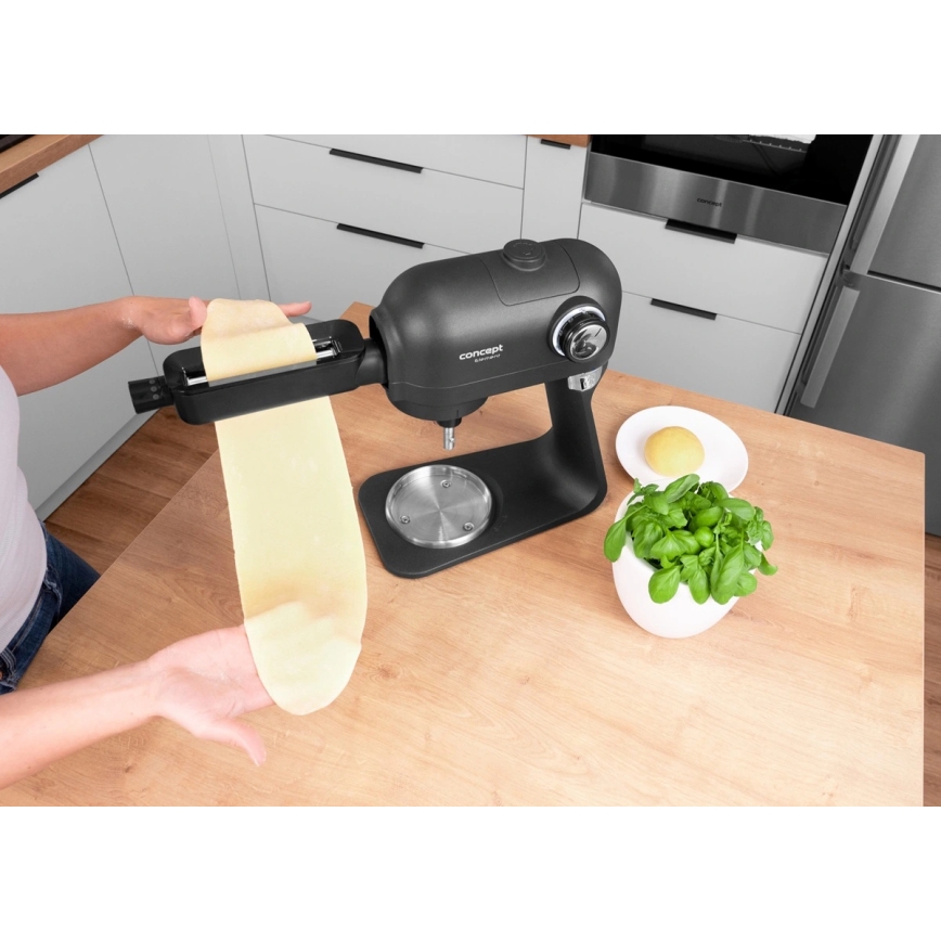 Concept RM8000 - Robot de cuisine avec bol en acier inoxydable 1200 W/230 V, noir