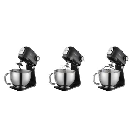 Concept RM8000 - Robot de cuisine avec bol en acier inoxydable 1200 W/230 V, noir