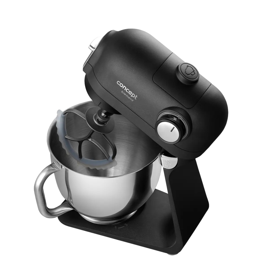 Concept RM8000 - Robot de cuisine avec bol en acier inoxydable 1200 W/230 V, noir