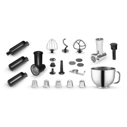 Concept RM8000 - Robot de cuisine avec bol en acier inoxydable 1200 W/230 V, noir