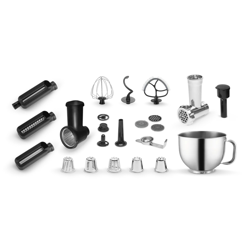 Concept RM8000 - Robot de cuisine avec bol en acier inoxydable 1200 W/230 V, noir