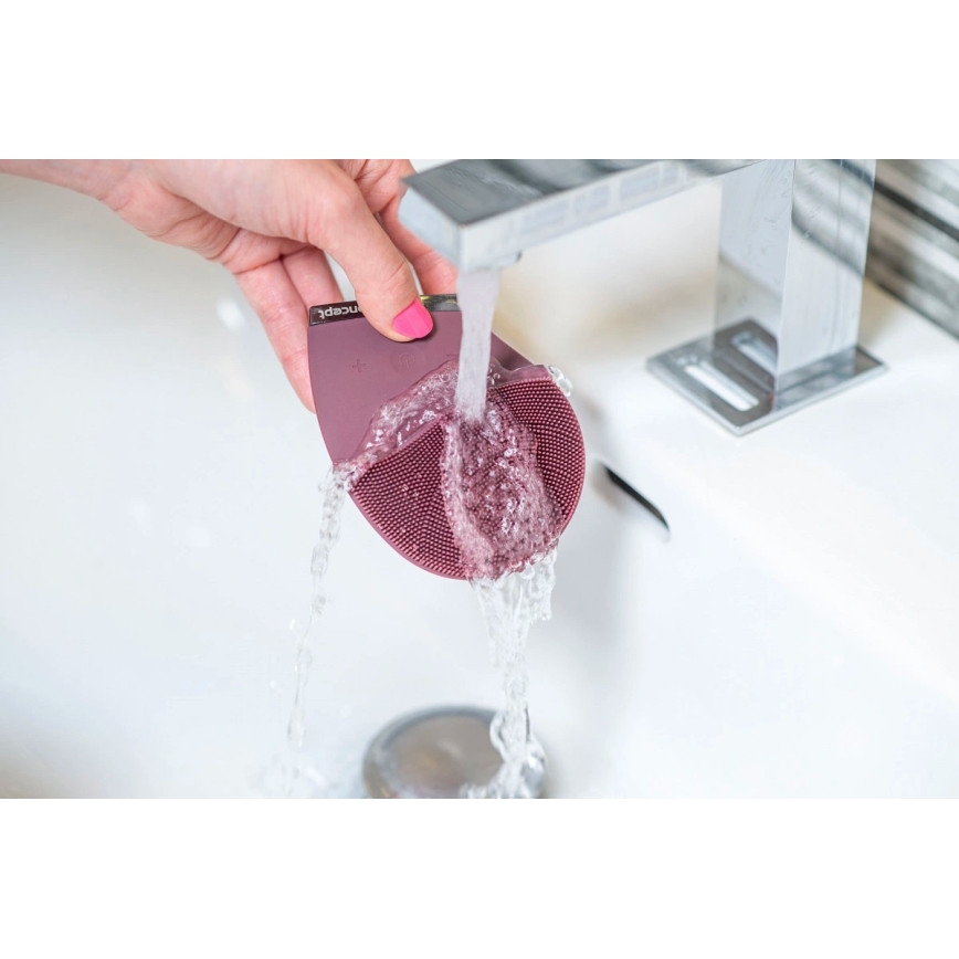 Concept SK9101 - Brosse nettoyante pour le visage SONIVIBE 2W/5V 250 mAh IPX7 rouge