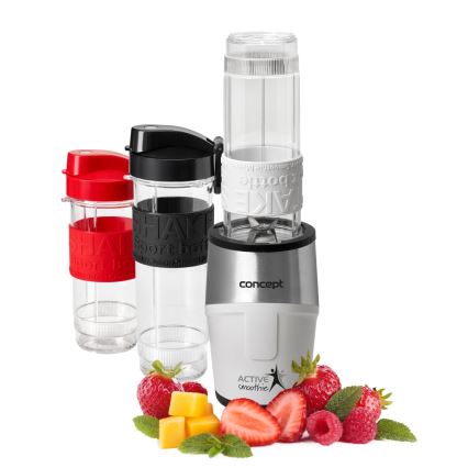 Concept SM3380 - Blender à smoothies avec accessoires ACTIVE SMOOTHIE 500W/230V blanc