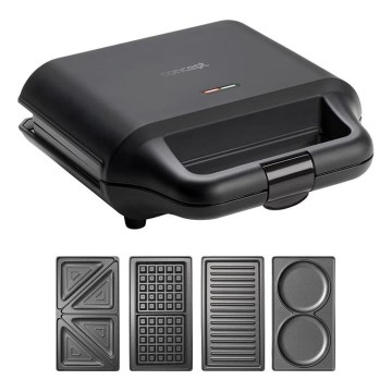 Concept SV3055 - Appareil à croque-monsieur 4en1 700W/230V noir