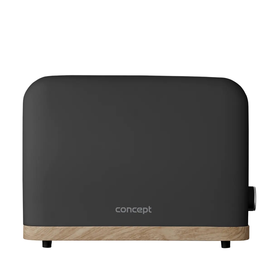 Concept TE2016 - Grille-pain 2 fentes avec grille réchauffe-viennoiseries 930W/230V noir