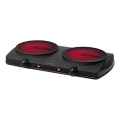 Concept VE3060 - Réchaud à deux plaques 2500W/230V noir