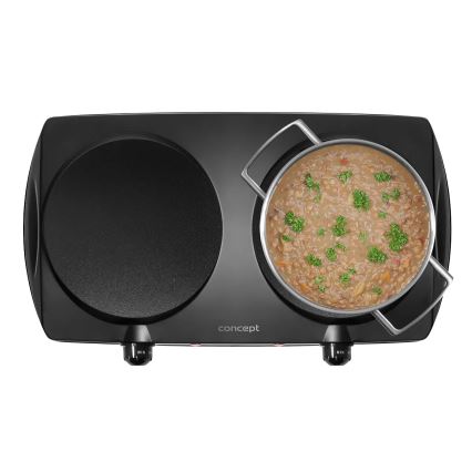 Concept VE3060 - Réchaud à deux plaques 2500W/230V noir