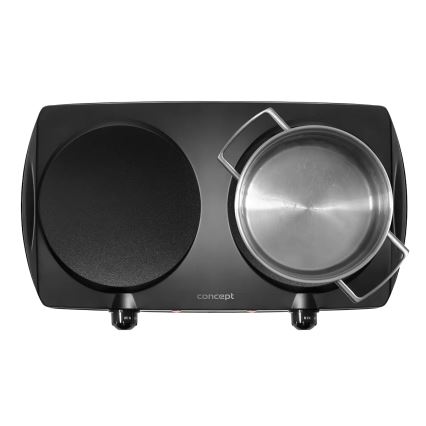Concept VE3060 - Réchaud à deux plaques 2500W/230V noir