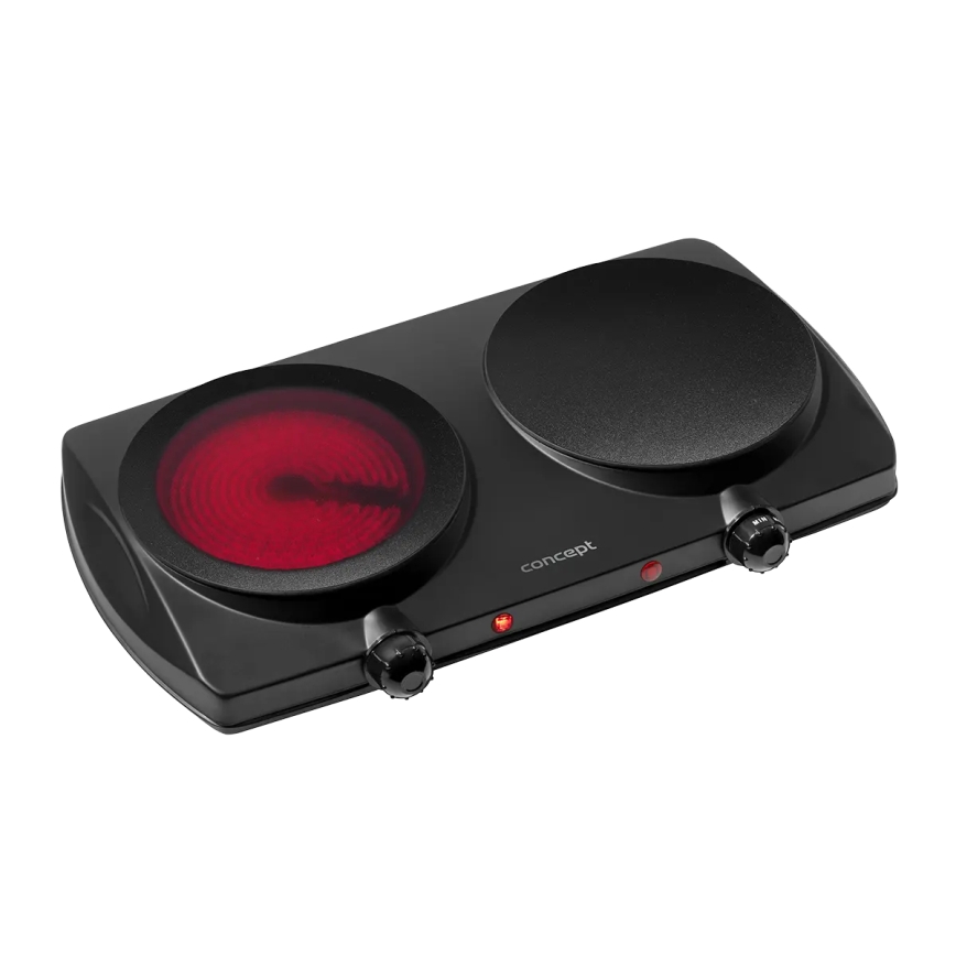 Concept VE3060 - Réchaud à deux plaques 2500W/230V noir