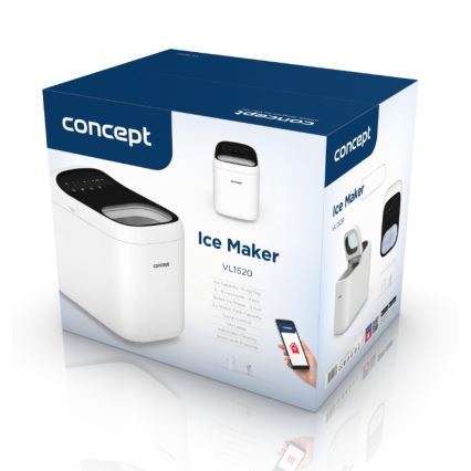 Concept VL1520 - Machine à glaçons 150W/230V Wi-Fi blanche