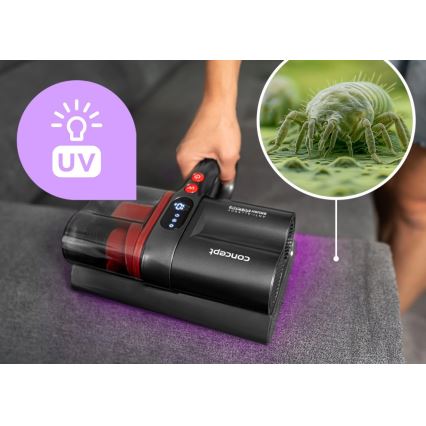 Concept VP2000 - Aspirateur à main antibactérien avec lampe UV-C LUMISTAR 120W/11,1V
