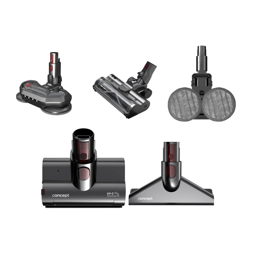 Concept VP6260 - Aspirateur balai 4-en-1 ULTIMATE PRO+ 500W/29,6V 2200 mAh noir