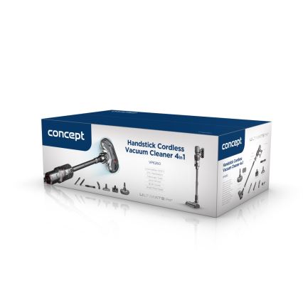 Concept VP6260 - Aspirateur balai 4-en-1 ULTIMATE PRO+ 500W/29,6V 2200 mAh noir