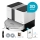Concept VR4050 - Aspirateur robot intelligent 2 en 1 avec fonction serpillière OPTIMUS AQUA PRO LASER 3D 600W/230V 5200 mAh Wi-Fi blanc