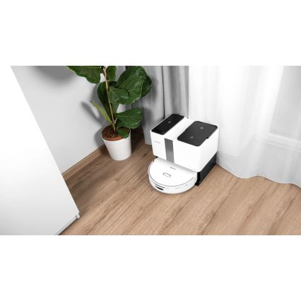 Concept VR4050 - Aspirateur robot intelligent 2 en 1 avec fonction serpillière OPTIMUS AQUA PRO LASER 3D 600W/230V 5200 mAh Wi-Fi blanc