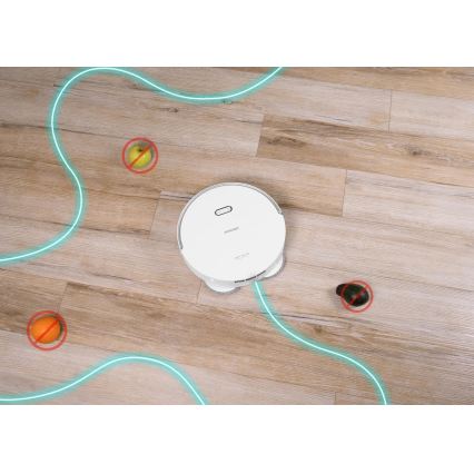 Concept VR4050 - Aspirateur robot intelligent 2 en 1 avec fonction serpillière OPTIMUS AQUA PRO LASER 3D 600W/230V 5200 mAh Wi-Fi blanc