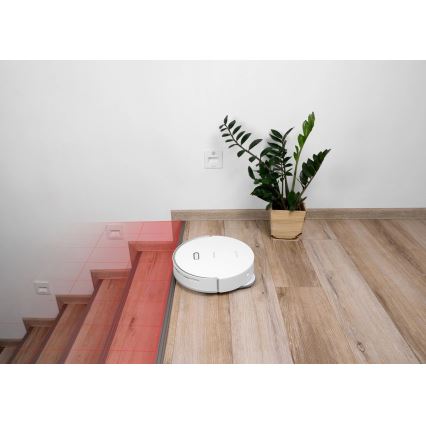 Concept VR4050 - Aspirateur robot intelligent 2 en 1 avec fonction serpillière OPTIMUS AQUA PRO LASER 3D 600W/230V 5200 mAh Wi-Fi blanc