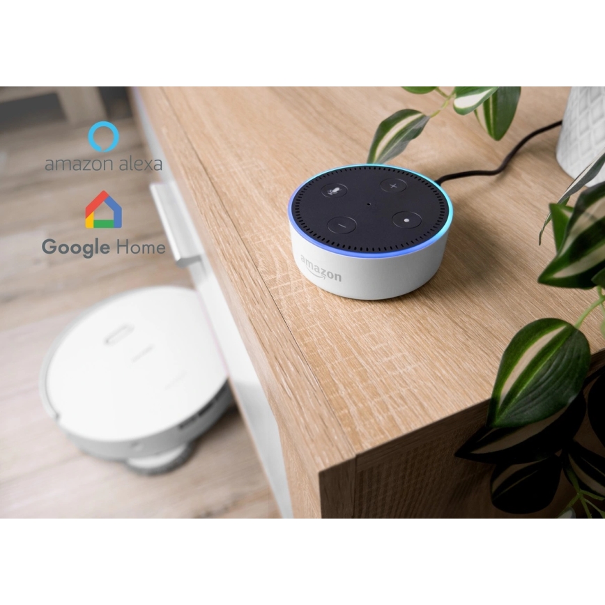 Concept VR4050 - Aspirateur robot intelligent 2 en 1 avec fonction serpillière OPTIMUS AQUA PRO LASER 3D 600W/230V 5200 mAh Wi-Fi blanc