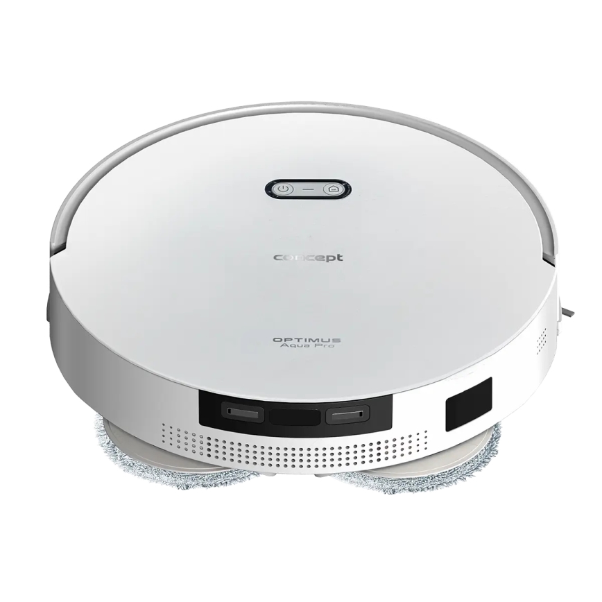 Concept VR4050 - Aspirateur robot intelligent 2 en 1 avec fonction serpillière OPTIMUS AQUA PRO LASER 3D 600W/230V 5200 mAh Wi-Fi blanc
