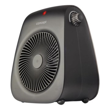 Concept vt7041 - Ventilateur avec élément chauffant 1000/2000W/230V noir